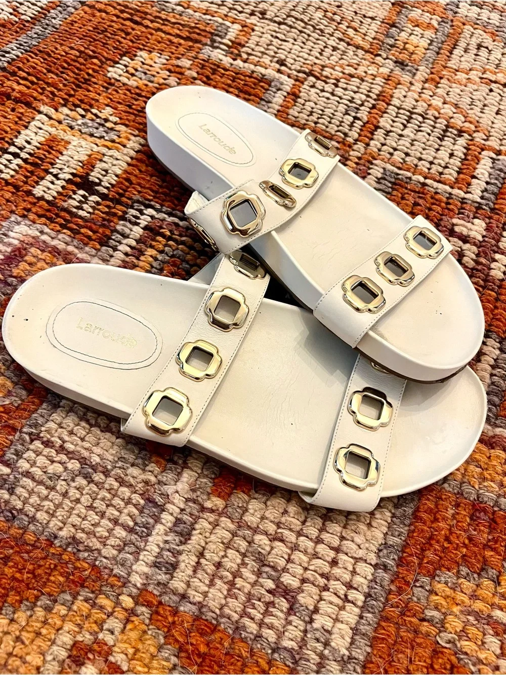 Larroudé Milan Slide Sandals size 11